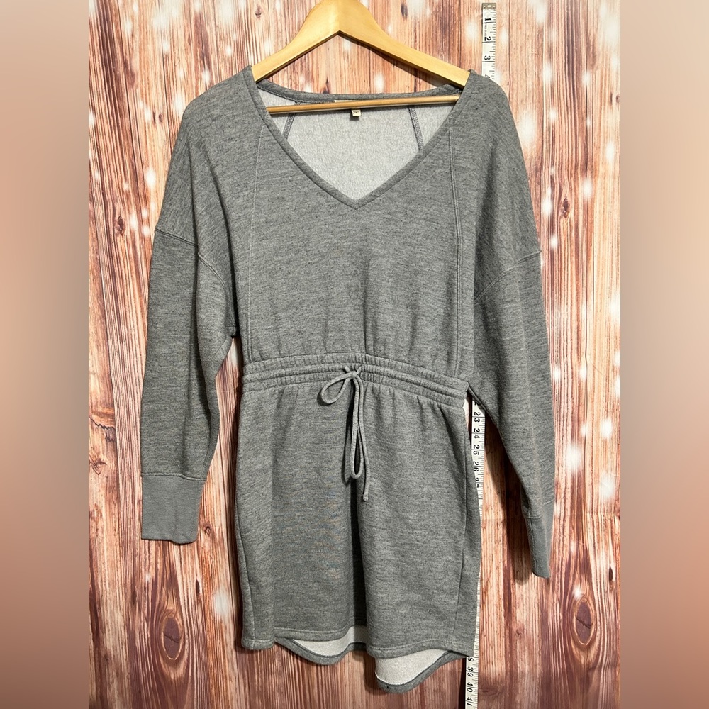 Gray Cozy Fleece Sweater Dress Size Small Express Eleven